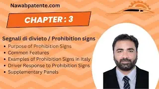 (Chapter : 3Segnali di divieto / Prohibition signs) Nawabpatente.com: Learn Italian Driving Rules.