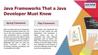 Best Java Frameworks A Developer Should Know