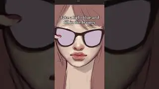 How to Draw Glasses 👓 #digitalart #art #tutorial