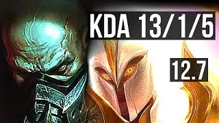 URGOT vs KAYLE (TOP) | 13/1/5, Legendary, 1.0M mastery | EUW Diamond | 12.7