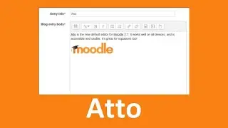 Moodle Школа. Робота з візуальним редактором ATTO