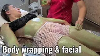 Clay Mask body Wrap & light facial
