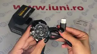 Prezentare Ceas Spion cu Camera Full HD iUni SpyCam W8, Night Vision, Audio-Video, Foto, Reportofon