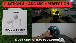 SAMSUNG AKG MIC UNBOXING & SETUP | FIRST RIDE AUDIO TEST ON XPULSE 210 | VLOGGING AUDIO UPGRADE