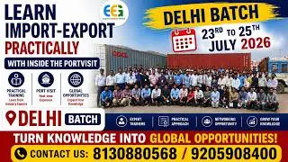 Import Export Training in Delhi | Import Export Course in Delhi | Start your own Export Import