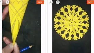 Beautiful snowflake out of paper #diy #papercraft #art #viralvideo #tutorial 