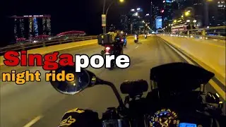 Singapore night ride / Singapore motovlog / No copy right music hold me close #pdm #sgmotovlog