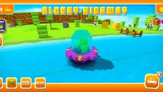 Blocky Highway: Traffic Racing Gameplay UFO Vehicle at Country Side 🌲 🚗  scored 300+