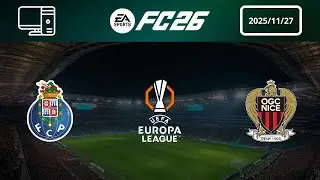 [4K] FC Porto vs OGC Nice - Prediction - 2025-26 UEFA Europa League - EA FC 26