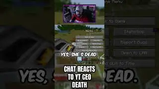 chat reacts to youtube CEOs death...  #minecraft #gaming #smp #twitch