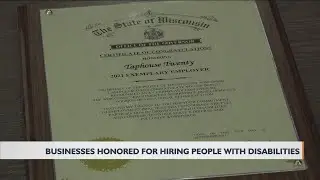 The state of Wisconsin is recognizing Two Tomah businesses for hiring people with disabilities