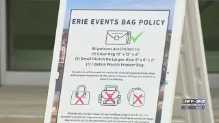 What you need to know about Erie Events' new clear bag policy