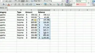 How to Make a Business Account Ledger in Excel : Advanced Microsoft Excel