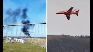 Red Arrows jet has crashed after incident at RAF station in Wales