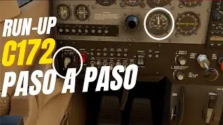 Procedimiento Completo de RUNUP en Cessna   Verificaci&oacute;n de Motor Antes del Despegue   Ground Schoo