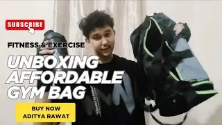 Polyester Gym Bag🎒🏋🏻HANG IT Combo #vlog #gym #workout #gymbag