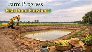 Our Farm Is Taking Shape 🌱 Finishing the Fish Pond at Last