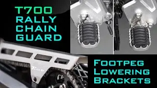Yamaha Tenere 700 Footpeg Lowering Brackets & Rally Style Chain Guard