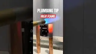 How big should my flame be when soldering