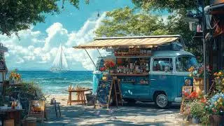 Ocean Breeze & Coffee Beans 🌤️ Lofi Chill at the Beachfront