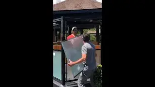privacy wall on Mike Holmes' deck