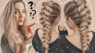EASY BRAID HACK : How to pull through braid on yourself beginners - Easy pull through braid tutorial