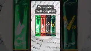 Vandoren Jazz Reed Cuts Explained! #vandoren #reeds #saxophone #jazz