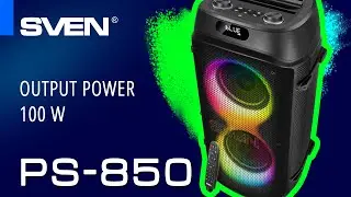 SVEN PS-850 is a powerful speaker for karaoke parties.