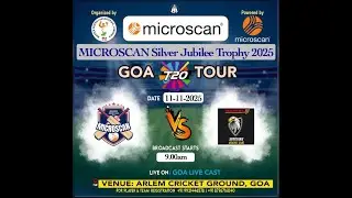 🔴Live | MATCH 1 | MICROSCAN CC VS MARVEL SPARTANS CC  | MICROSCAN SILVER JUBILEE TROPHY 2025