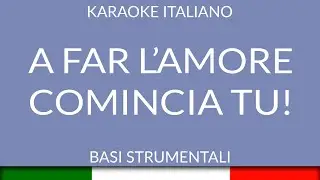 RAFFAELLA CARRA' - A FAR L'AMORE COMINCIA TU (KARAOKE ITALIANO) [base karaoke italiano]🎤