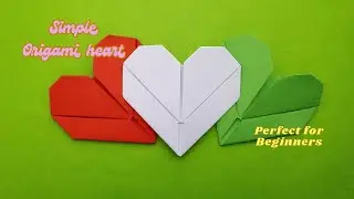 How to make a love Heart With A4 Paper - Simple Origami