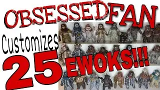 Custom EWOKS!!! Hood swaps, repaints and new sculpts!  Check out these custom figures!