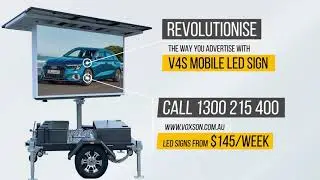 Mobile LED signs - Voxson Solar V4s mobile LED sign, mobile billboards, mobile LED displays