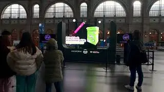 Kampagne &laquo;Be a vape recycler&raquo; als Hypergram in Z&uuml;rich, Bern und Genf