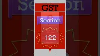 GST Section 122 | GST Book by @AUBSP