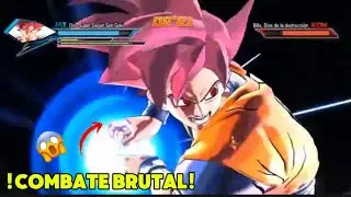 Goku Super Saiyajin Dios vs Bills | Batalla ÉPICA 🔥 Dragon Ball Xenoverse