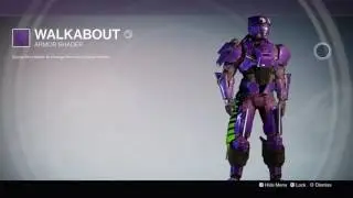 Destiny: The Taken King -Walk-about Armor Shader Appearance Information on Titan Gameplay PS4