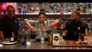 Shaking up a Skittles Cocktail with The Spot!🌈🍸
