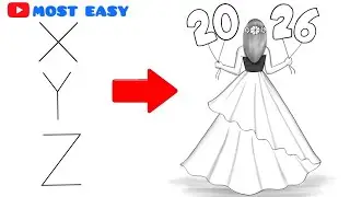Happy New Year drawing | New year drawing 2026 very easy | 2026 new year card making