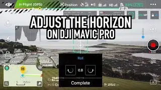 DJI Mavic Pro Adjust Horizon Line