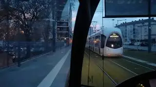[Tram Cab Ride] Ligne 6 du tramway de Lyon / Debourg ➡ Hopitaux Est - Pinel