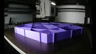 Hex sound panel infill test 1 - 3D Printing Timelapse