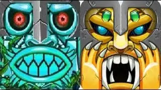 Running Lost Magic Temple vs Jungle Runner Rush Temple