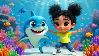 Baby Shark Family Dance 🦈💃 Funny Underwater Song for Kids