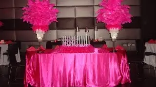 Sweet 16 Candelabras&reg; & Crystal Chandeliers in Hot Pink at KPacho