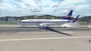 Flight simulator X - Landing in Skiathos | 1080p