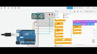 Utrasonic distance Indicator | Tinkerkard| By chandrakanth | Karunya university