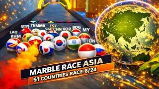 Extreme Satisfying ASMR 🏁 51 Countries Clash! Asia S3 Race 6