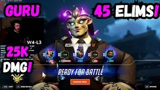 45 ELIMS! 25K DMG! GURU - Overwatch 2 Season 12 Top 500 ASHE