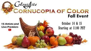 Cornucopia of Color Fall Event by ColourArte! #fluidart #fall #giveaway #acrylicpour